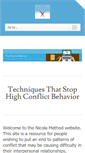 Mobile Screenshot of nicolamethodforhighconflict.com